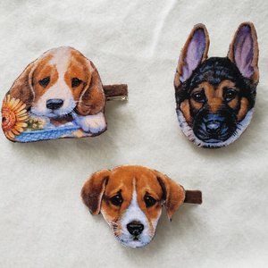Dog Barrettes & Hair Tie